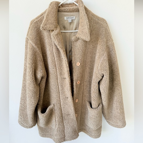 Vintage Karen Kane Easywear Wool Blend Button Down Jacket size medium - Picture 1 of 4